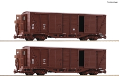 Roco 6640001 - H0e - 2-tlg. Set Gedeckte Güterwagen, ÖBB, Ep. IV